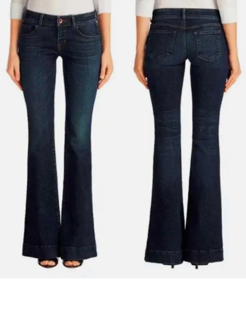 J Brand Dark Love Story Indigo Flare Jeans